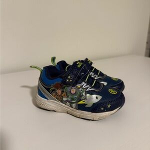 Toy Story Woody and Buzz Lightyear Toddler Navy Blue Sneakers